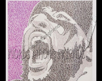 Ray Lewis word art print
