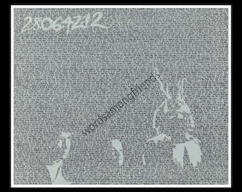 Donnie Darko word art print