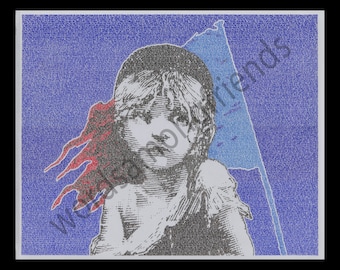 Les Misérables word art print