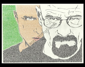 Breaking Bad word art print