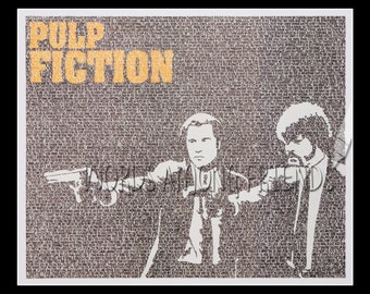 Pulp Fiction word art print