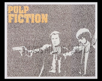 Pulp Fiction word art print