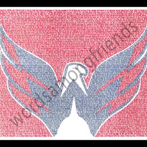 Washington Capitals word art print