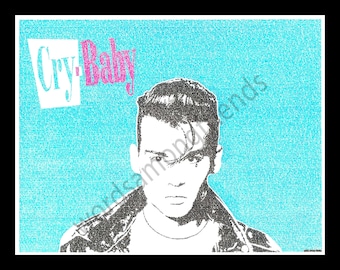 Cry Baby word art print