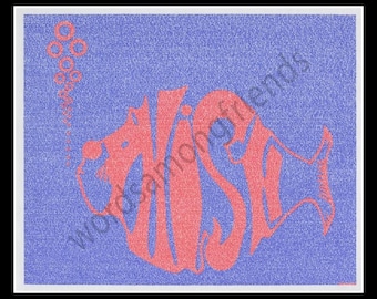 Phish word art print