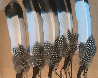 Turkey Feather Smudge Fan, Smudging, Feather Fan, Peacock Feather, Ostrich Feather, Rooster Feather, House Energy Clearing