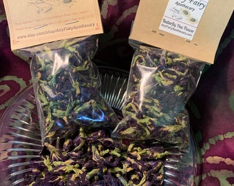Dried Organic Butterfly Pea Flowers, Blue Tea, Herb Tea, Sun Tea