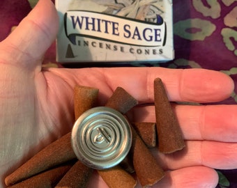 White Sage Incense, Cone Incense, House Clearing