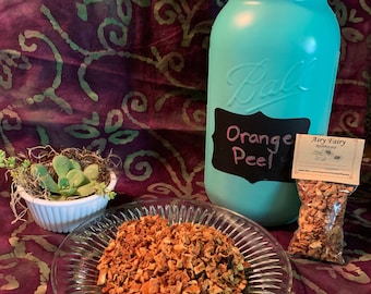 Dried Organic Orange Peel, Herbal Tea, Orange Tea