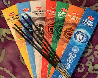 Seven Chakra Incense, Stick Incense, House Clearing