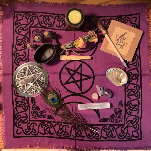 Altar Kit, 20 Piece Wiccan Altar Set, Witch Set, Pegan Altar