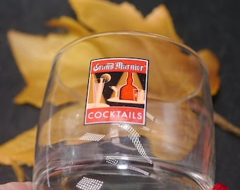 Vintage Grand Marnier on-the-rocks cocktail glass.