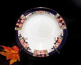 UNICORN 6 dessert plate Staffordshire plate Thomas Hughes /& Son LTD Bone China bread Vintage,burgundy,pink roses Set of 3 Antique