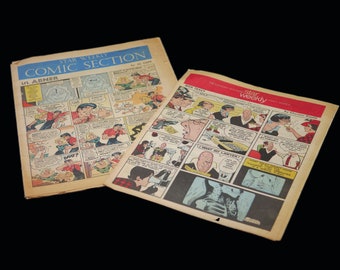 Two issues of vintage Star Weekly | Toronto Star comic sections 1958 and 1971. Blondie, L'il Abner, Marmaduke, Superman.