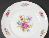 Cmielow Meisen Flower dinner plate made in Poland.
