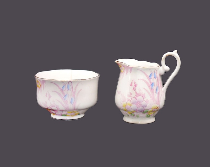 Royal York Bone China 227 mini creamer and open sugar bowl set made in England. Flaws (see below).