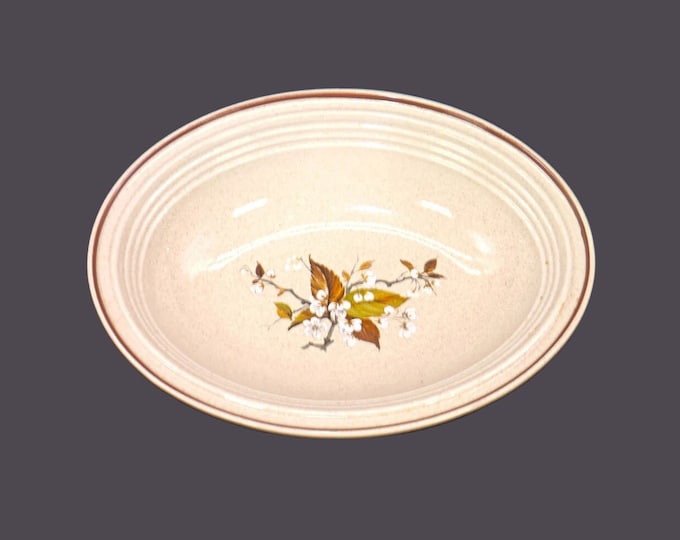 Royal Doulton Wild Cherry oval rimmed stoneware vegetable serving bowl. Lambethware Stoneware made in England.