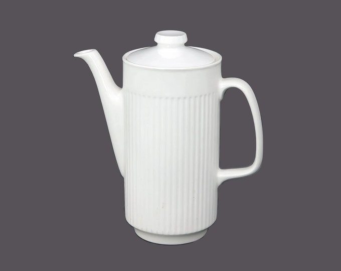 Johnson Brothers Athena Chef's favorite all-white teapot made in England. Flawed (see below).