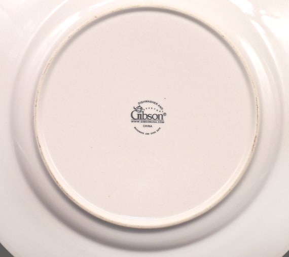 Gibson Designs Brewster Large Dinner Plate. Central Rooster. Sold Individually. Etsy Canada