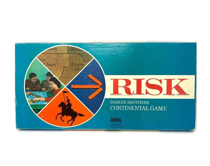 Risk board game published 1968 Parker Brothers.  Complete with original instructions.