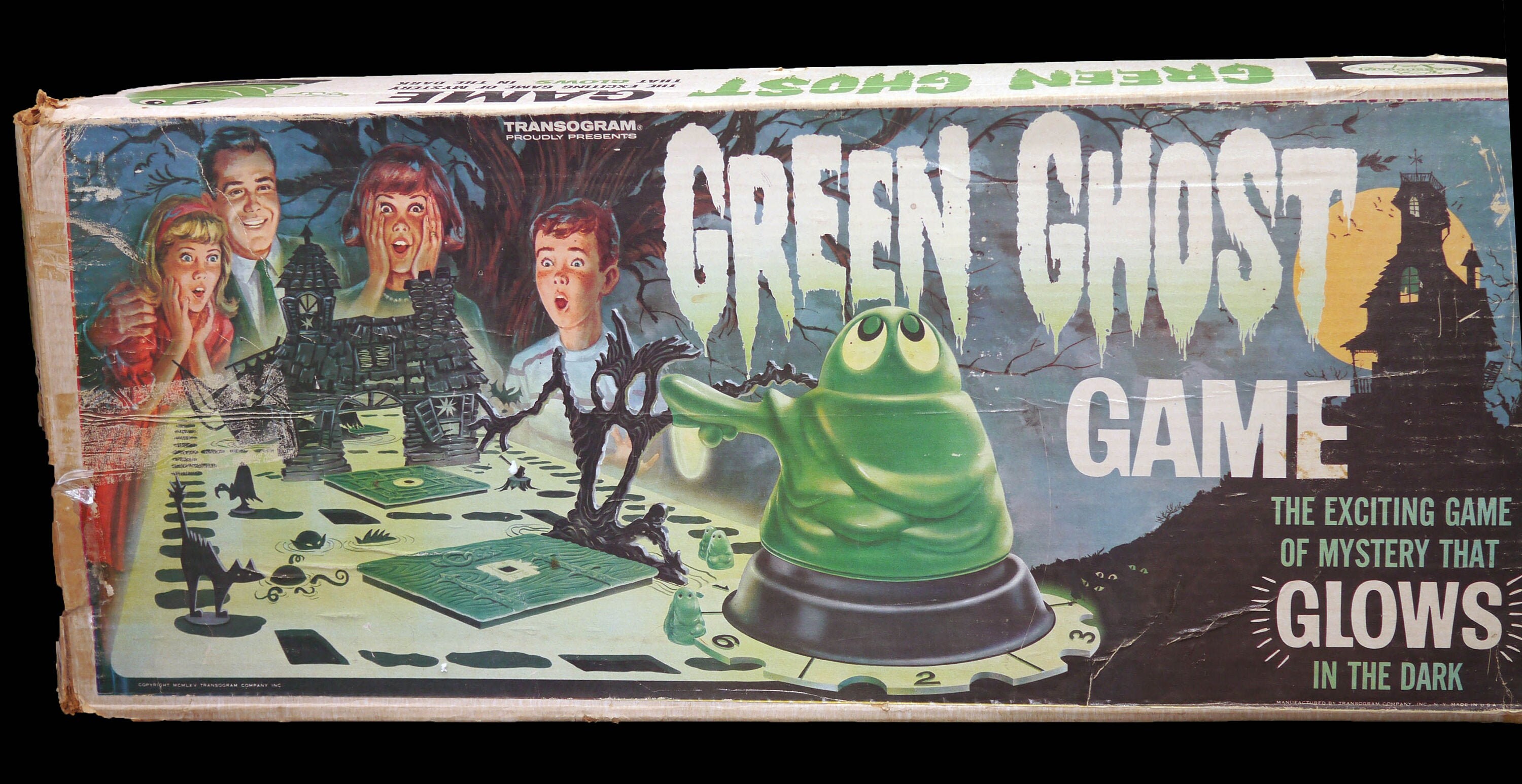 Vintage 1965 Green Ghost 3D glowinthedark Halloween game Etsy