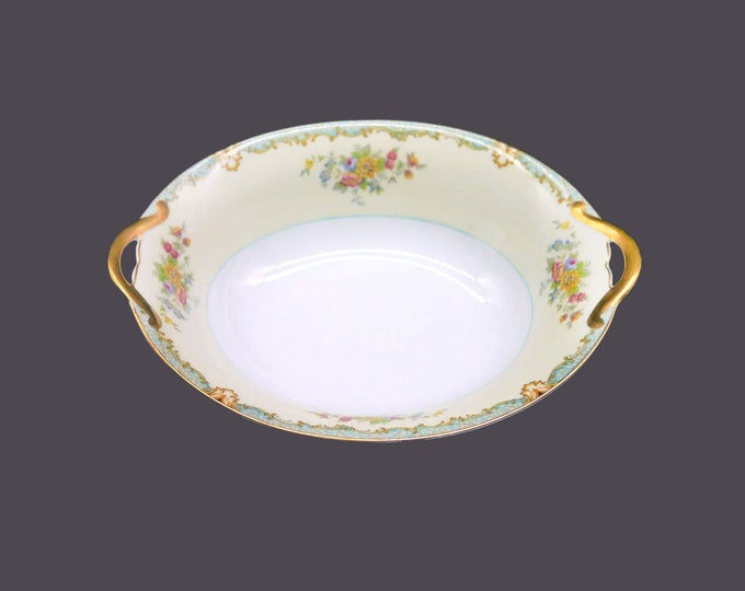Noritake hand-painted Nippon Lanare oval serving bowl made in Japan. Sold individually.