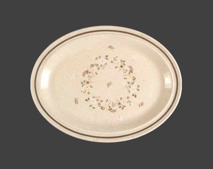 Royal Doulton Uplands LS1026 oval stoneware serving platter. Lambethware stoneware made in England.