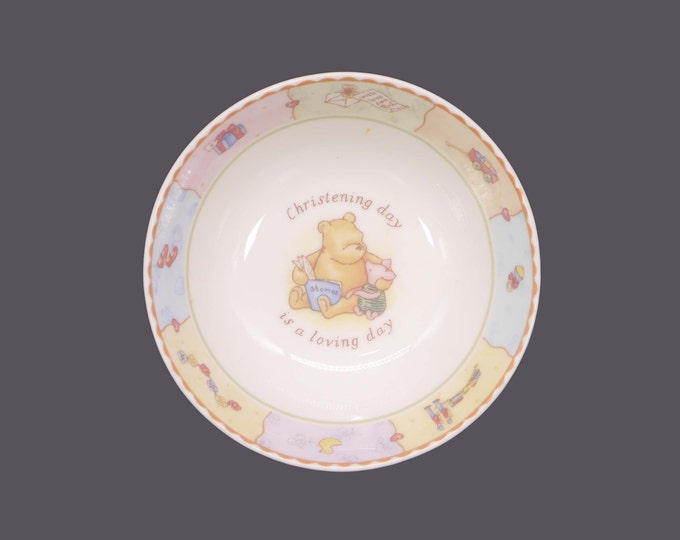 Royal Doulton Winnie the Pooh Christening Collection coupe cereal bowl.