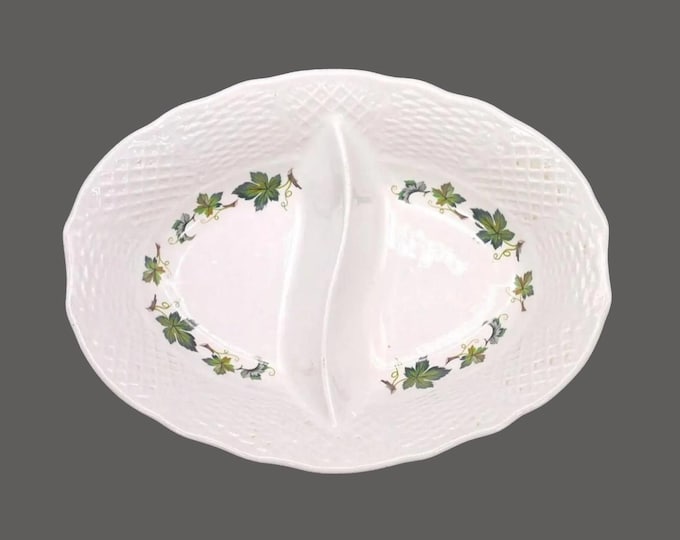 Simpsons Potters Concord divided serving bowl. Marlborough Old English Ironstone made in England.