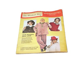 Vintage Windsor Star Weekend Magazine 1968: Vintage Fashion & Ads