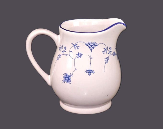 Royal Oak RLO2 creamer jug. Finlandia-inspired blue-and-white tableware.