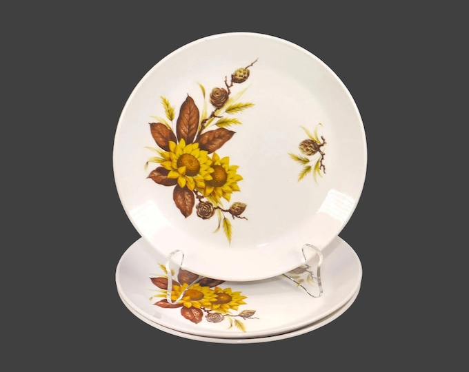 Three Johnson Brothers Pinecone | Sherbrooke | JB1058 bread plates made in England.