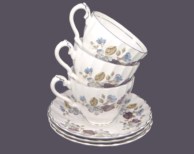 Three Myott Melinda L708 cup and saucer sets made in England.