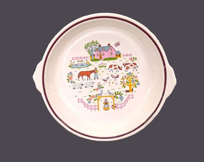 Country Home | Country House round baker | casserole. International | Jamestown. stoneware made in Japan.