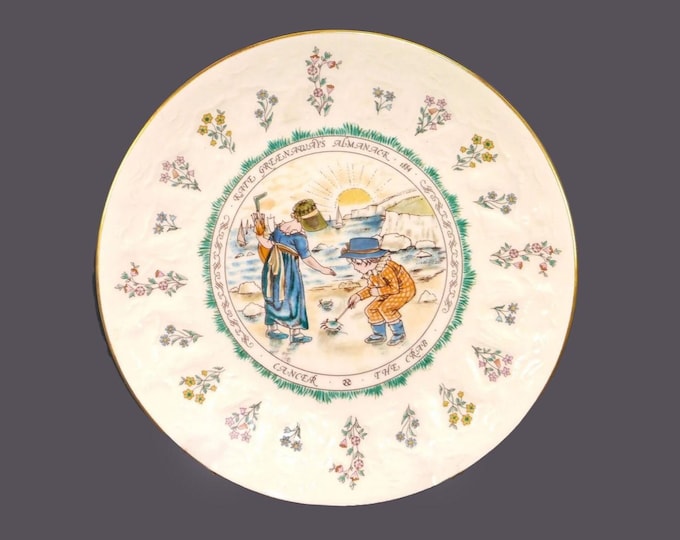 Vintage Royal Doulton Kate Greenaway Cancer Zodiac Plate