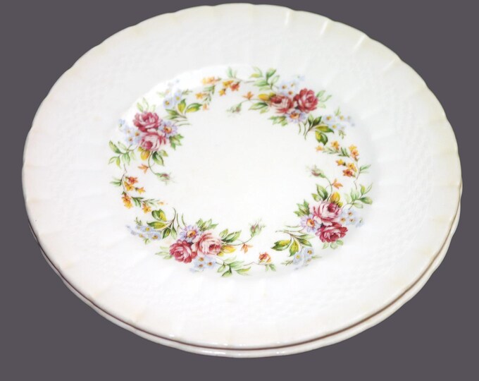 Pair of Simpsons Potters Finsbury salad plates made in England. Flaws (see below).