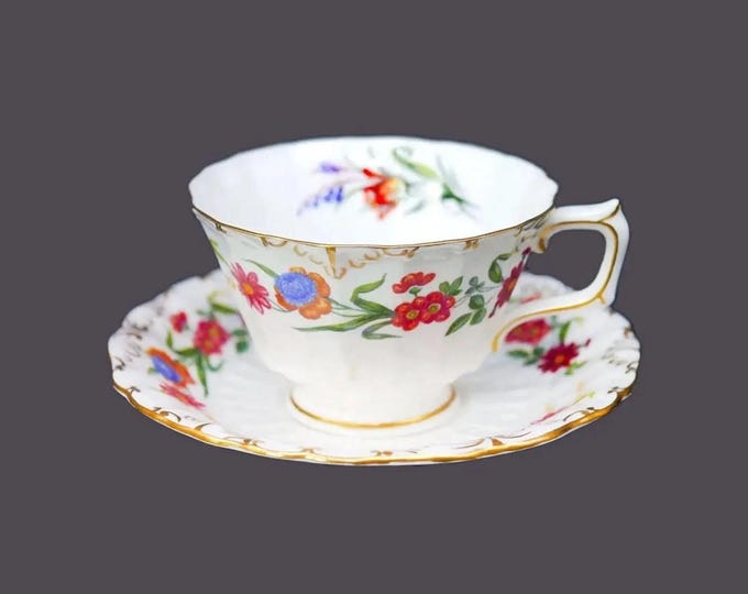Vintage Royal Crown Derby Chatsworth Cup and Saucer Set made England.