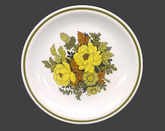Retro Grindley Mayflower dinner plate. Satin White ironstone made in England. Sold individually.