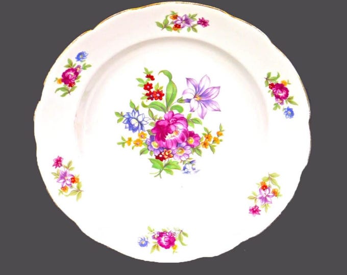 Cmielow Meisen Flower rimmed soup bowl made in Poland.