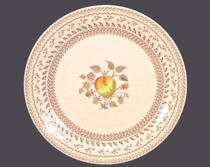 Johnson Brothers Fruit Sampler salad plate. Old Granite ironstone made in England. Minor flaw (see below).