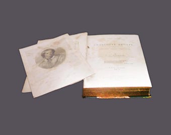 Antiquarian book The Life of Charlotte Bronte by Mrs. Gaskell 1858 Vol 1. D. Appleton Co NY.