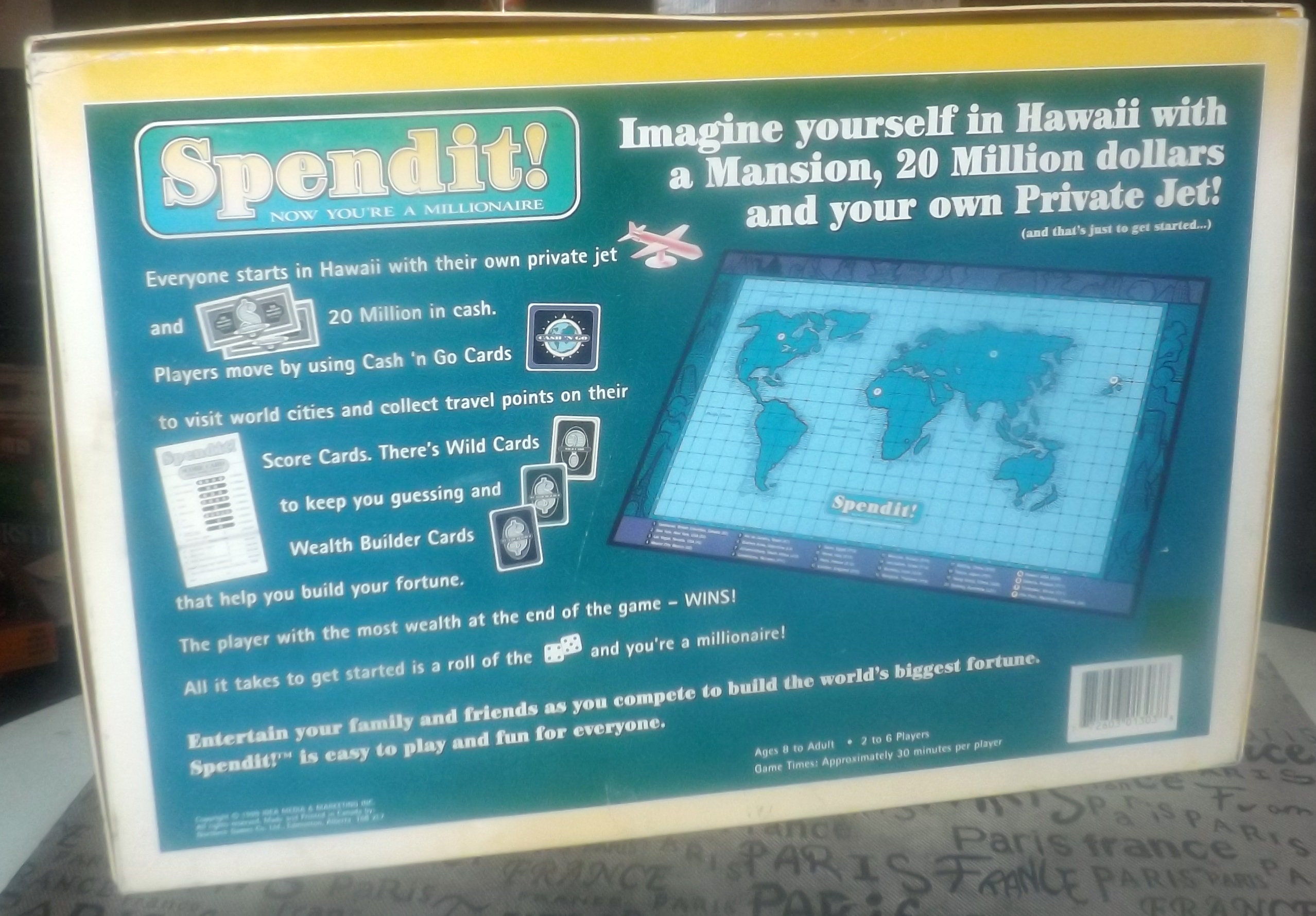 Vintage (1980s) Spendit! Now You're a Millionaire prototype board game ...