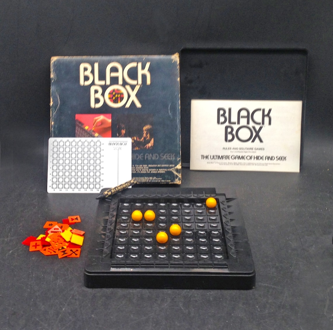 Black Box 1978 Puzzlesolving Board Game. Parker Brothers. Etsy Canada