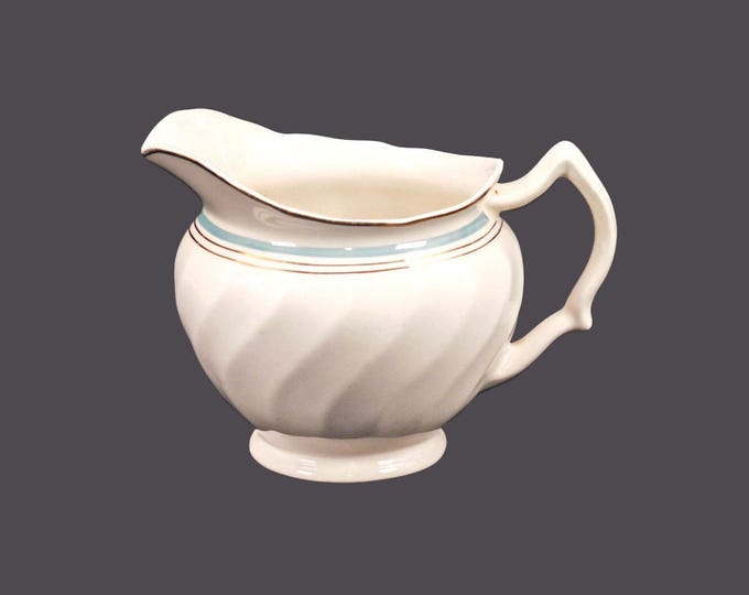 Johnson Brothers JB855 hand-decorated creamer jug. Old Chelsea ironstone made in England.