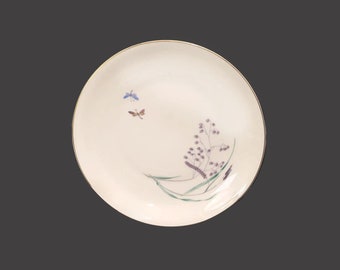 Heinrich Sommer dinner plate. Multimotif pattern wildgrasses, wildflowers, butterflies made in Germany.