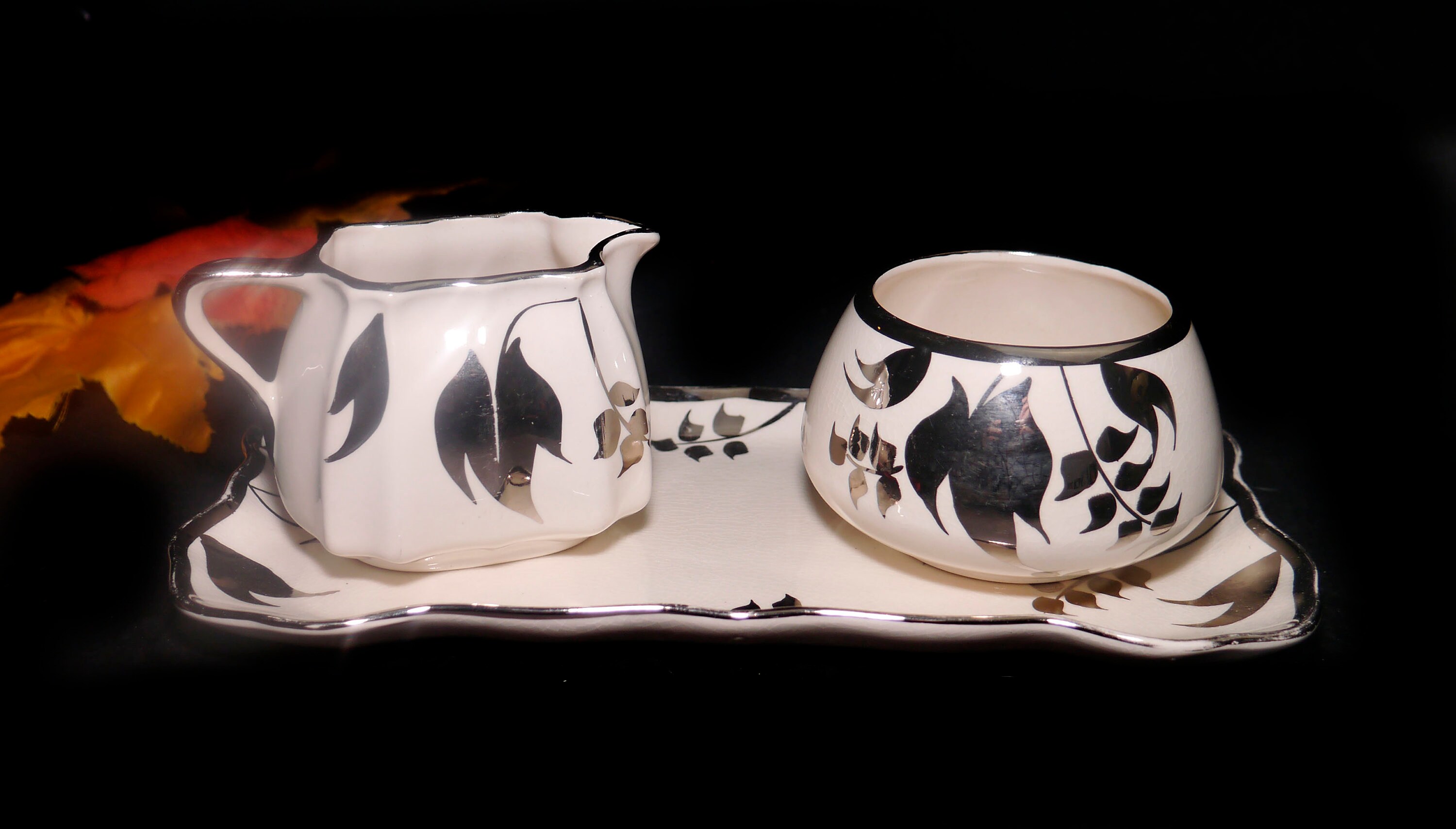 Early midcentury Lancaster Sandland Sandland Ware silver luster