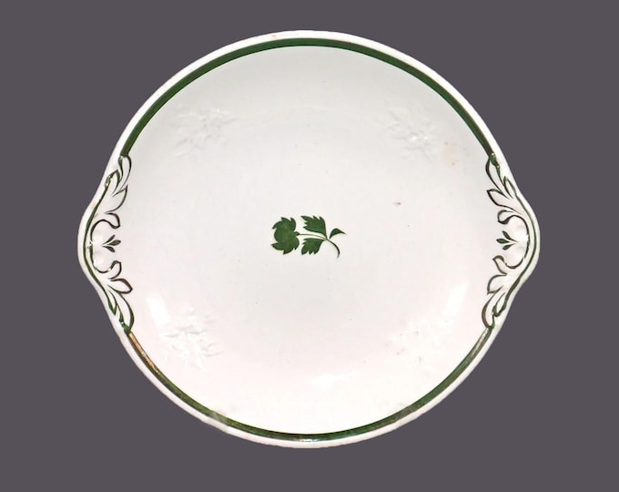 Antique Aesthetic Movement Powell & Bishop lugged serving plate made in England.
