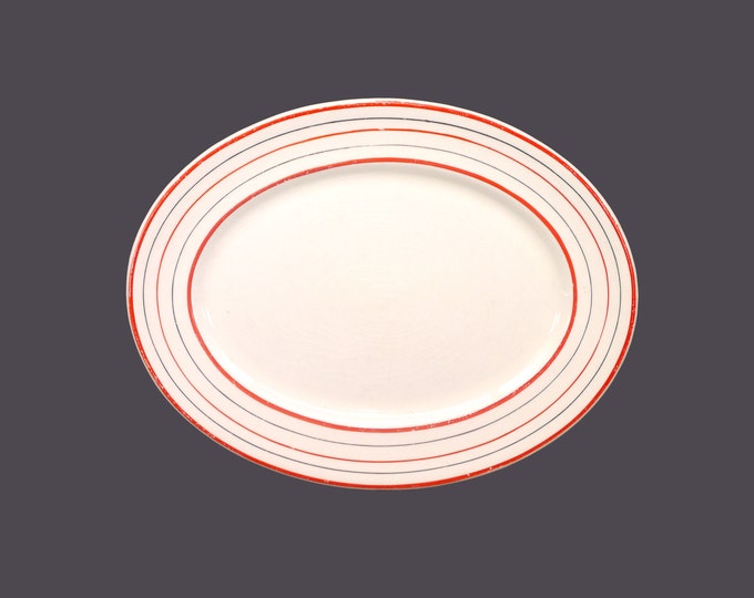 Myott Manchuria 1341B oval platter. Art-deco tableware made in England.