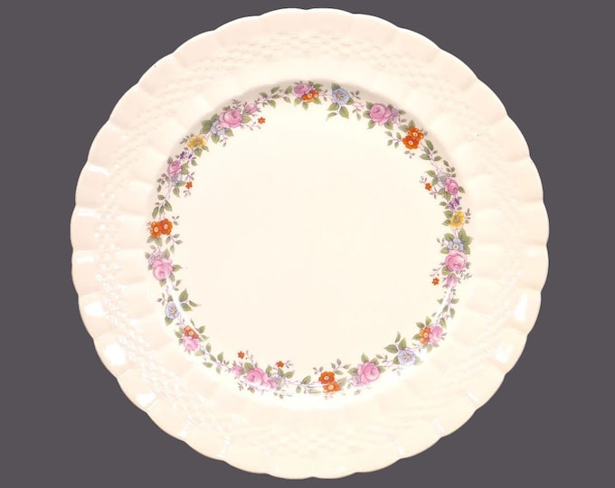Simpsons Potters SIM6 dinner plate. Solian Ware Ironstone made in England. Flaw (see below). Sold individually.