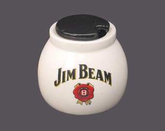 Jim Beam mustard pot with lid (no spoon). Made in 2012 by MSRF.